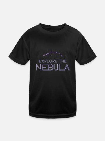 Spieler Mit Weltraumthemen Cosmic Gaming Sci-fi - Kinder Funktions-T-Shirt - Schwarz - Vorne