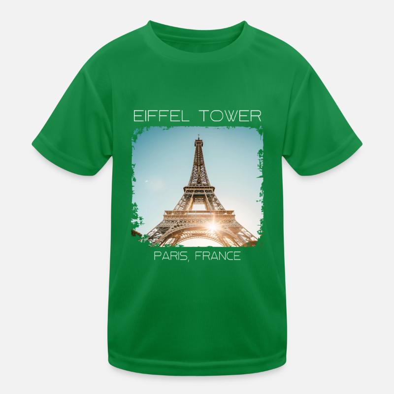 Eiffelturm Kinder Funktions-T-Shirt