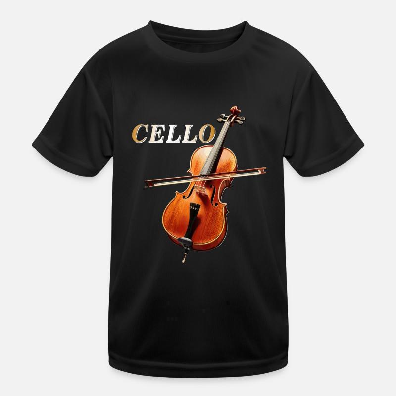 CELLO - Kinder Funktions-T-Shirt - Schwarz