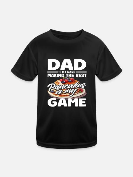 Pancakes Sind Mein Spiel Für Väter - Kinder Funktions-T-Shirt - Schwarz