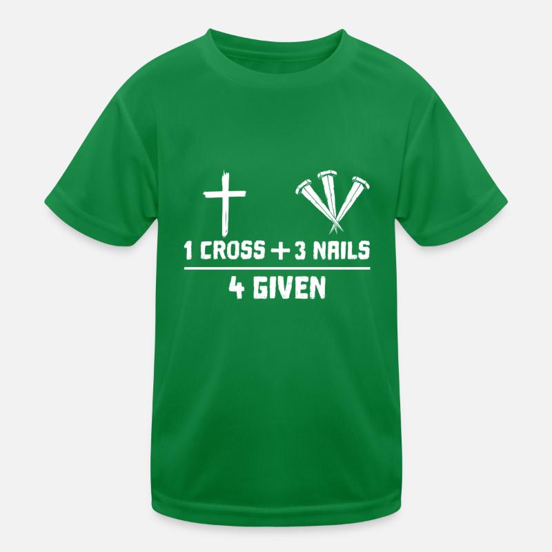 Pâques : 1 Croix + 3 Clous 4 Donnés T-shirt sport Enfant