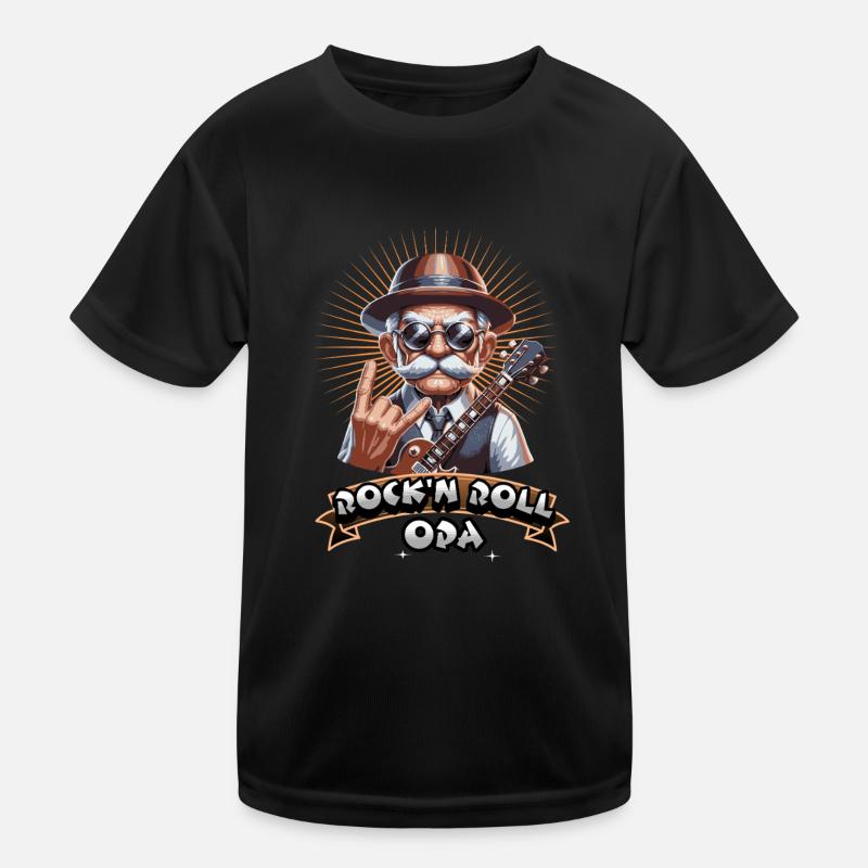 Rockn Roll Opa Kinder Funktions-T-Shirt