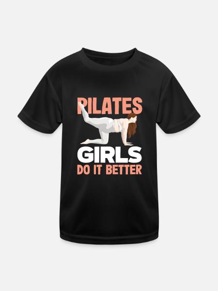Les filles de Pilates le font mieux - T-shirt sport Enfant - noir - Devant