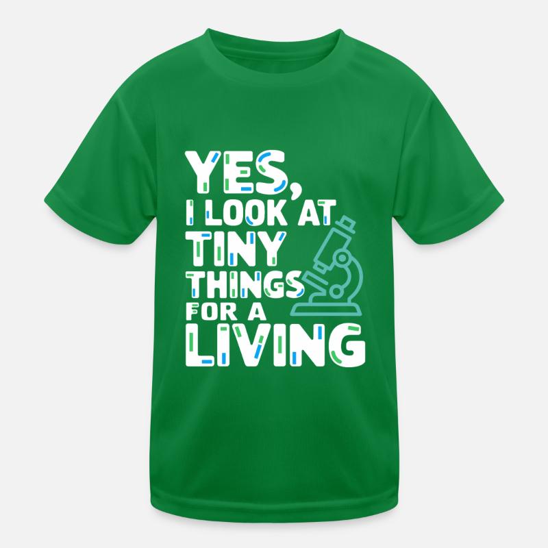 Passionné de microscope Technicien de laboratoire Science T-shirt sport Enfant