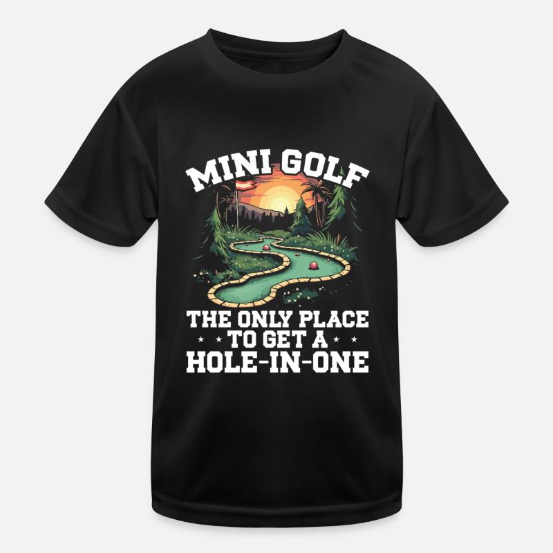 Golf Golf Golfer Golf Course Kids Functional T-Shirt
