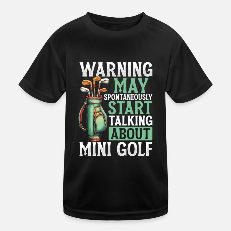Golf Golf Golfer Golf Course Kids Functional T-Shirt