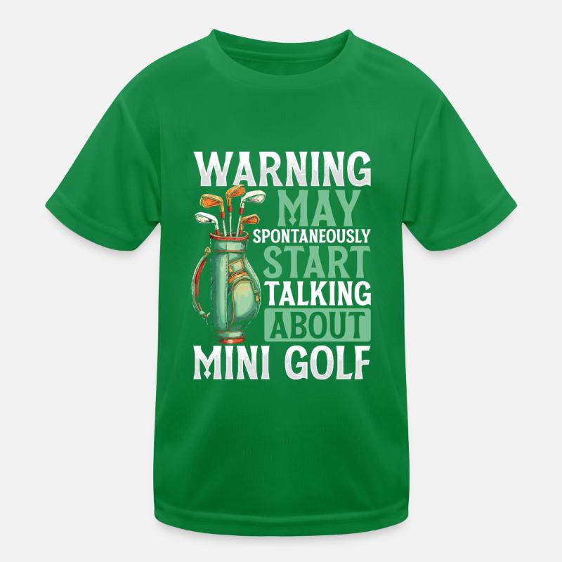 Golf Golf Golfer Golf Course Kids Functional T-Shirt