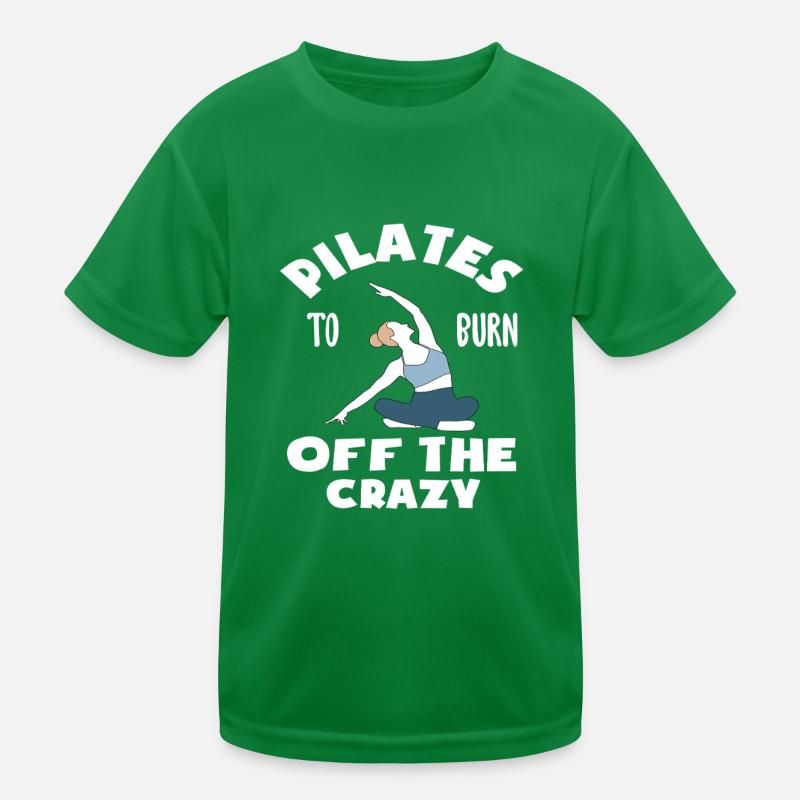 Pilates to train away the madness Kids Functional T-Shirt