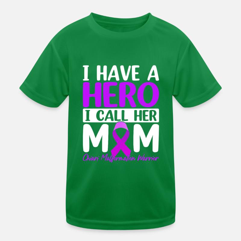 Ich habe eine Heldin, ich nenne sie Mama Purple Chiari Kinder Funktions-T-Shirt
