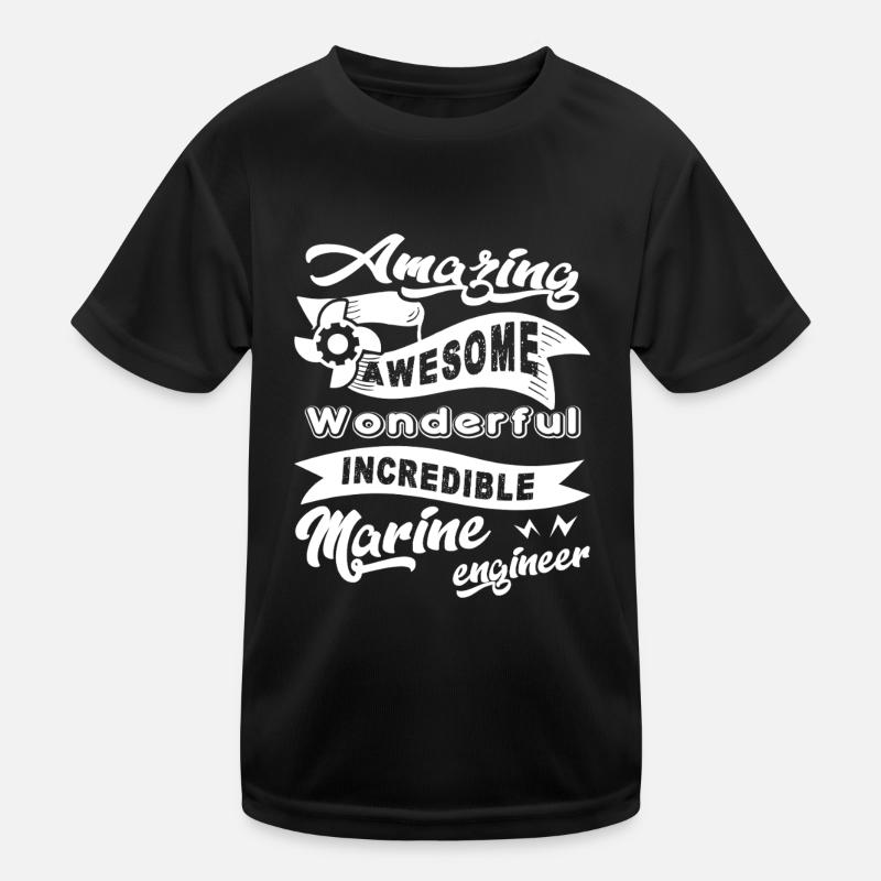 Marine Engineer Amazing Marine Engineer Kids Functional T-Shirt
