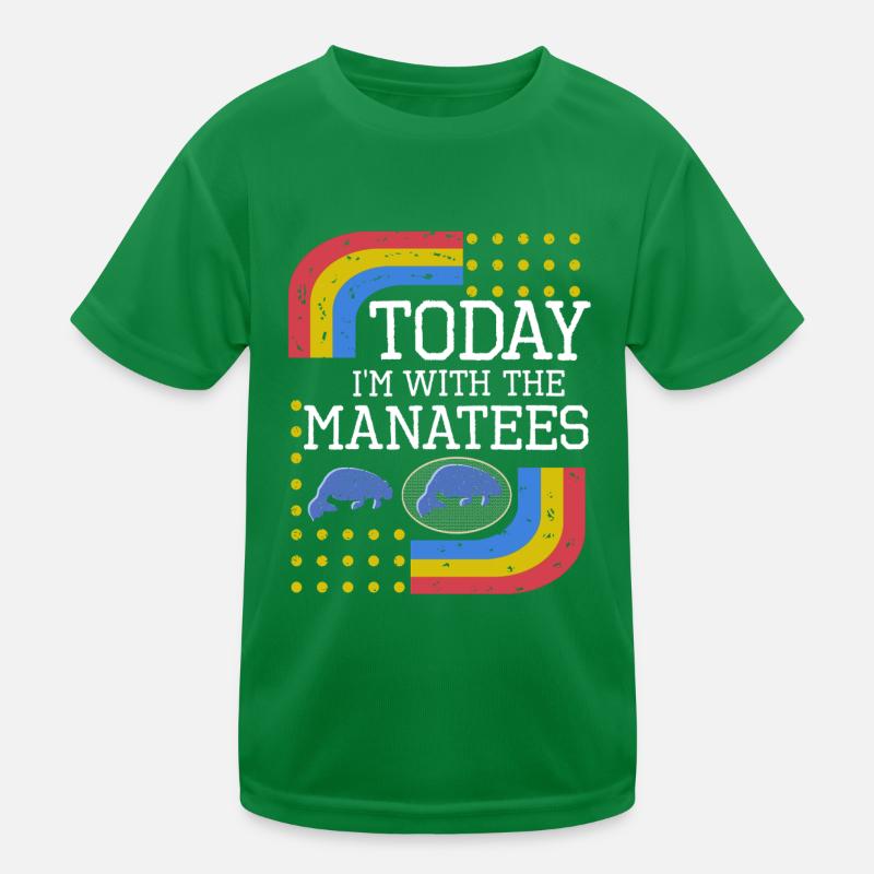Vintage Slogan MANATEES T-shirt sport Enfant