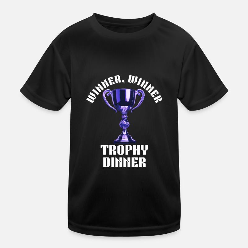 Winner Winner Trophy Dinner Kids Functional T-Shirt