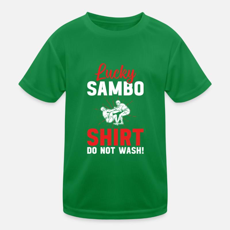 Chemise Lucky Sambo Ne lavez pas ! - Combattant de Sambo T-shirt sport Enfant