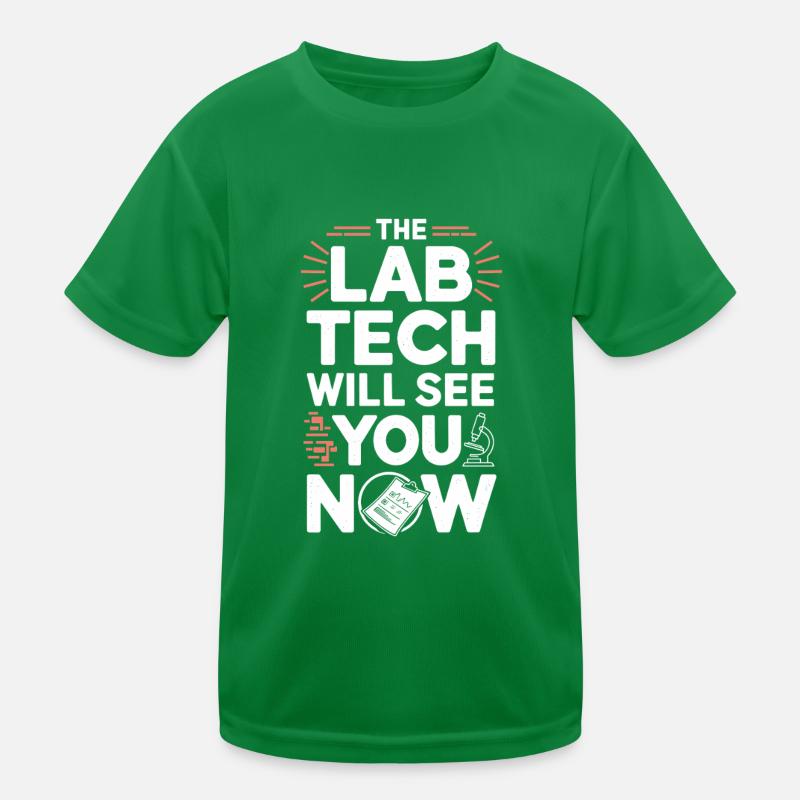 Passionné de microscope Technicien de laboratoire Science T-shirt sport Enfant