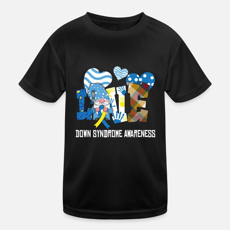 Liebe Down Syndrom Bewusstsein Kinder Funktions-T-Shirt