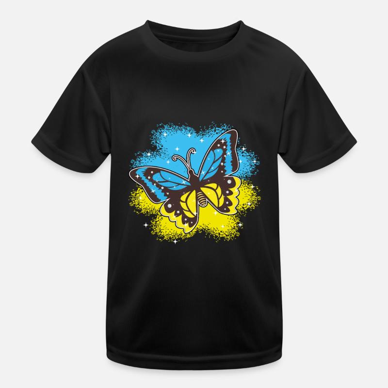 Schmetterling Farben Down Syndrom Unterstützung Kinder Funktions-T-Shirt