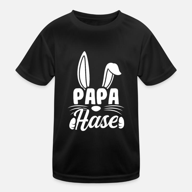 Hase Papa Geschenk Ostern Vatertag Hasen Papa Kinder Funktions-T-Shirt