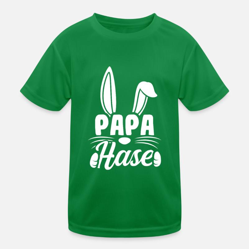 Bunny Dad Gift Easter Father's Day Bunny Dad Kids Functional T-Shirt