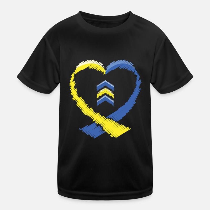 Schéma du syndrome de Down de l’anse cardiaque T-shirt sport Enfant