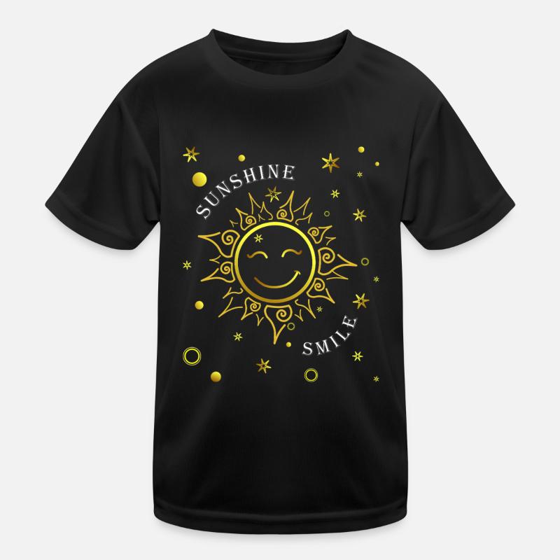 Lachende Sonne Kinder Funktions-T-Shirt
