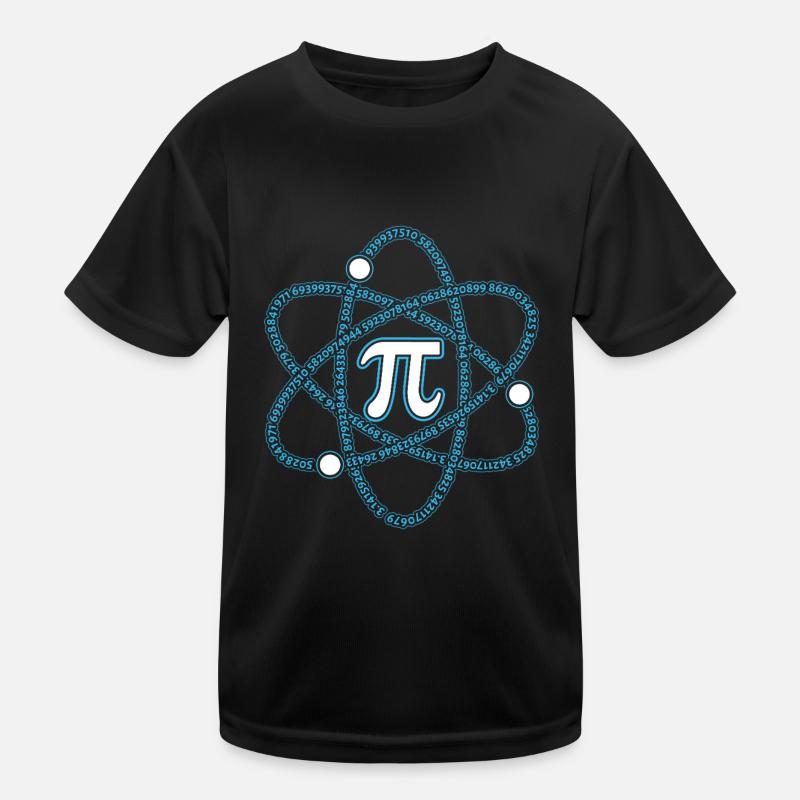 Pi Tag Atomic Number Circles Design Kids Functional T-Shirt