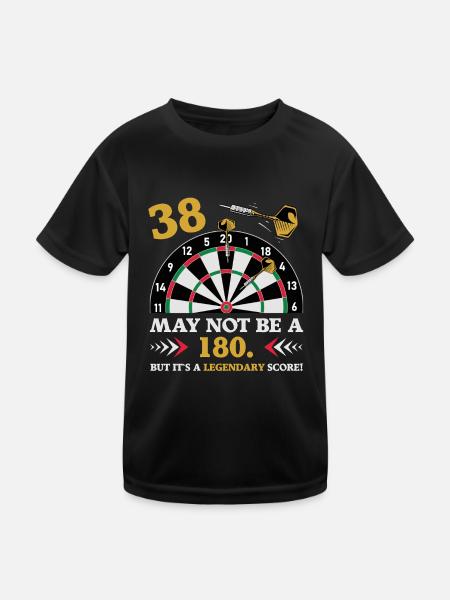 Pas 180 mais un classique 38e anniversaire : fléchettes - T-shirt sport Enfant - noir - Devant