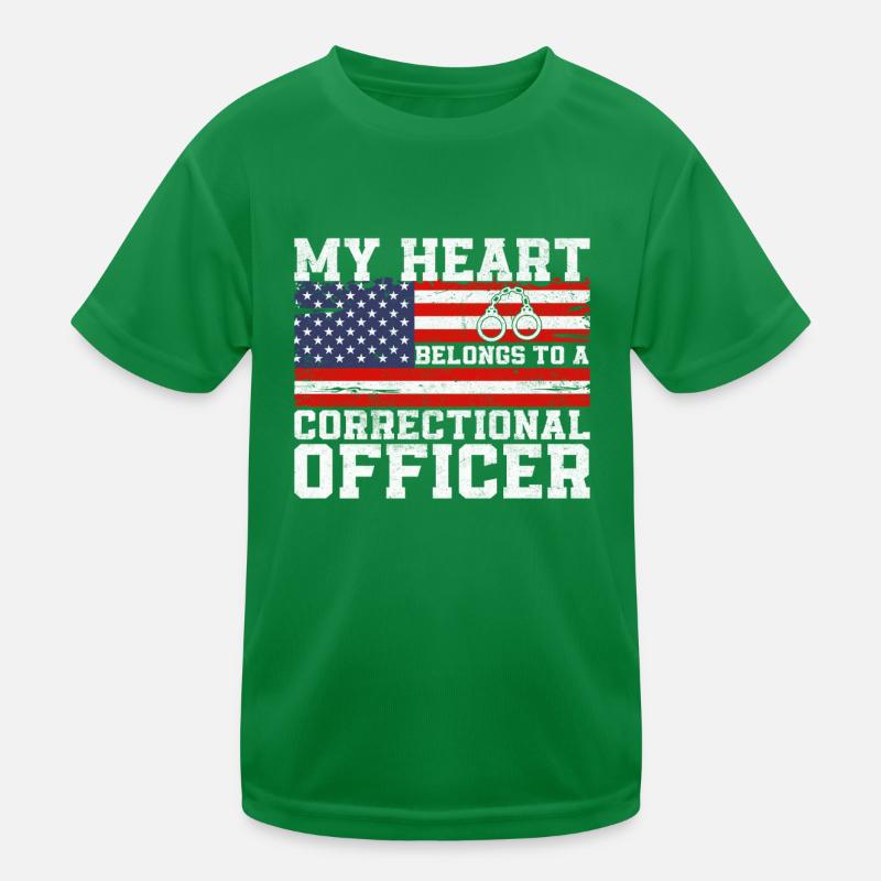 Strafvollzugsbeamter Ehefrau Dünne Silberlinie Ehefrau Kinder Funktions-T-Shirt