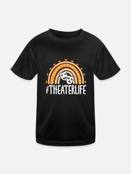 Amateurs de comédie musicale Theaterlife - T-shirt sport Enfant - noir - Devant