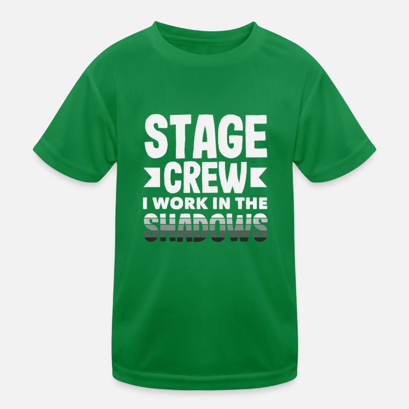 Musical Lover Stage Crew In The Shadows Kids Functional T-Shirt
