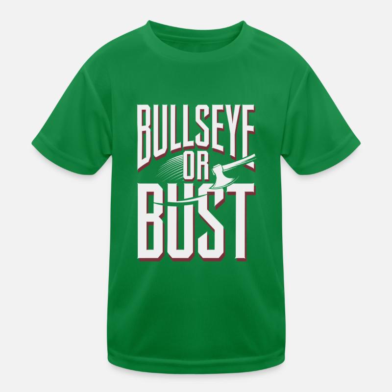 Axe Throwing Target Practice Lumberjack Sport Kinder Funktions-T-Shirt