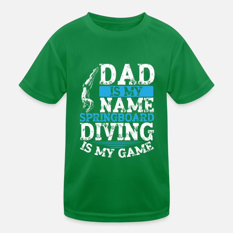 Tremplin Plongée Plongée Plongeurs T-shirt sport Enfant