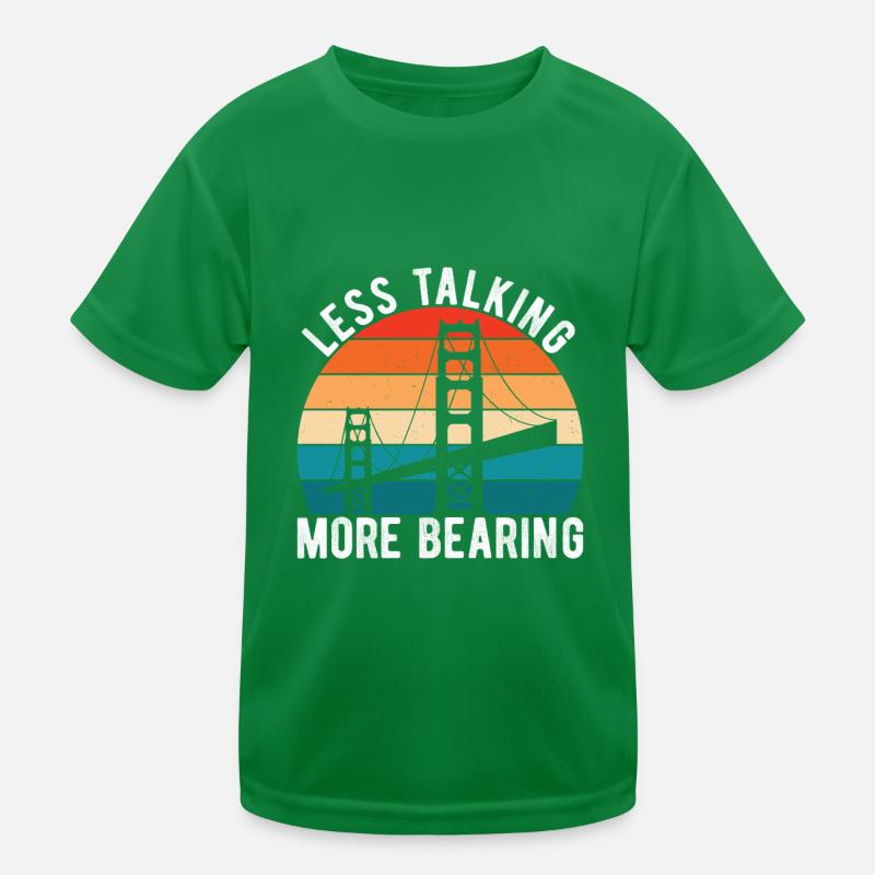 Bridge Engineer Bridge Construction Kids Functional T-Shirt