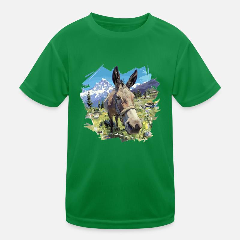 Âne Esel T-shirt sport Enfant