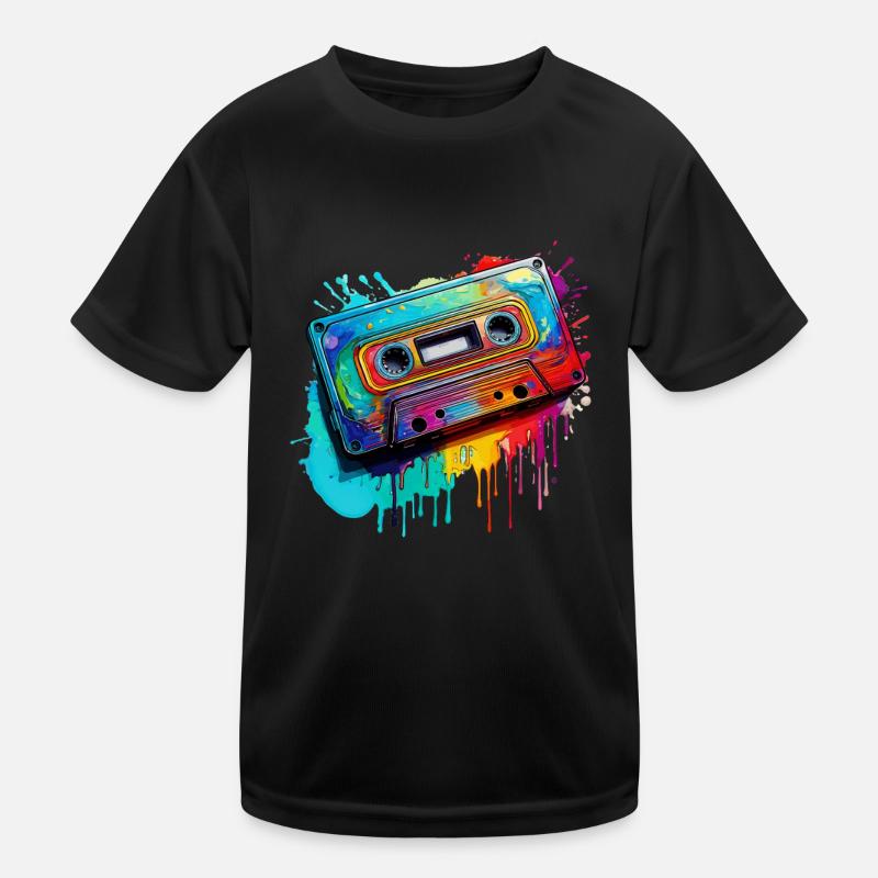 Music cassette Kids Functional T-Shirt