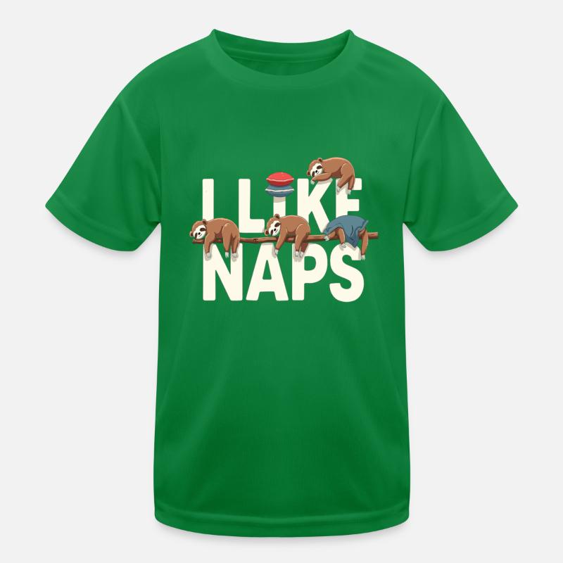 Faultier Schlaf Lustiges Relax Outfit Nickerchen Kinder Funktions-T-Shirt