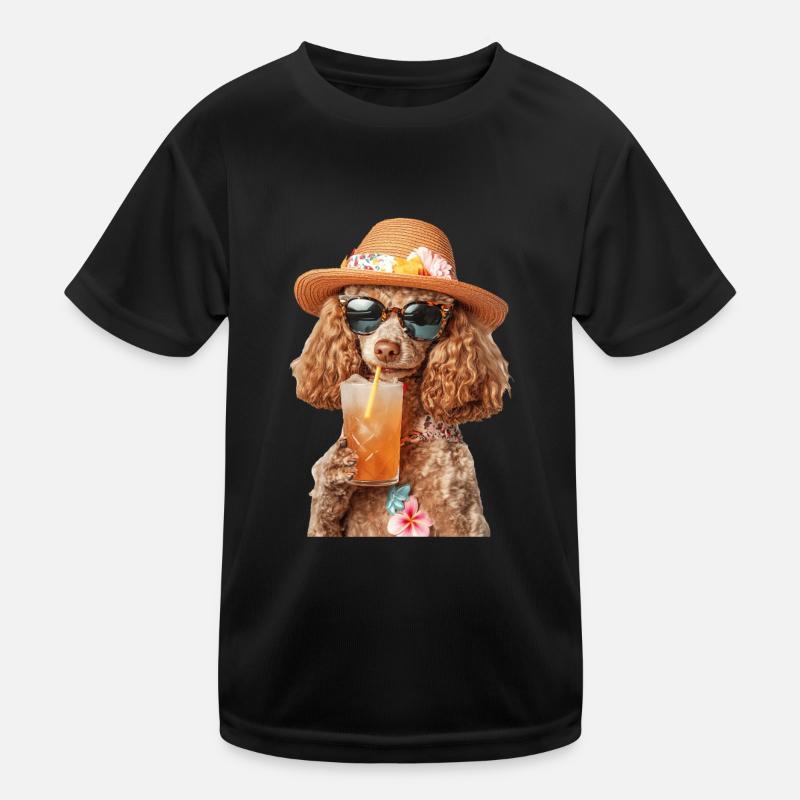 Pudel Kinder Funktions-T-Shirt