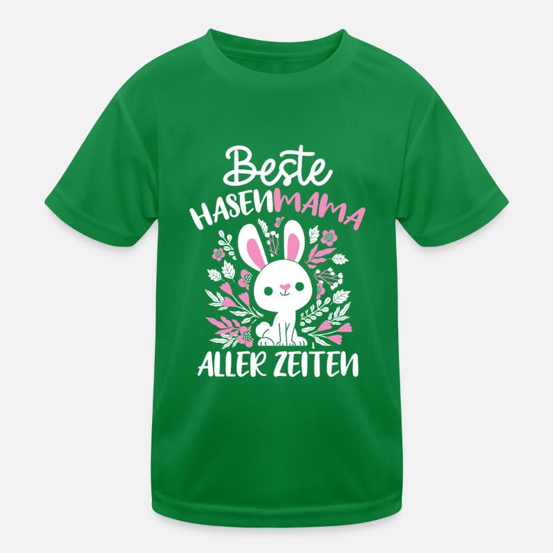 Best Bunny Mom Ever Bunny Rabbit Easter Kids Functional T-Shirt