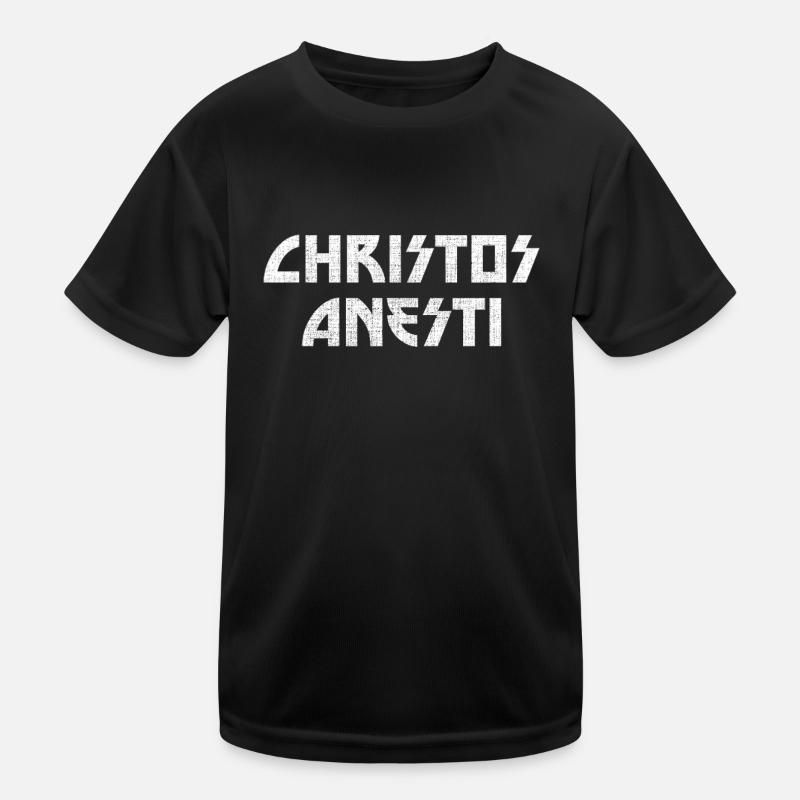 Griechische Ostern Christos Anesti Feier Kinder Funktions-T-Shirt