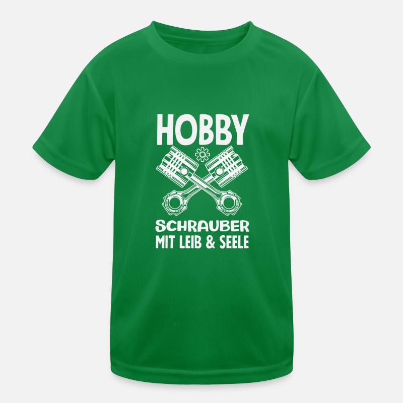 Hobby Schrauber Mit Leib & Seele Kinder Funktions-T-Shirt