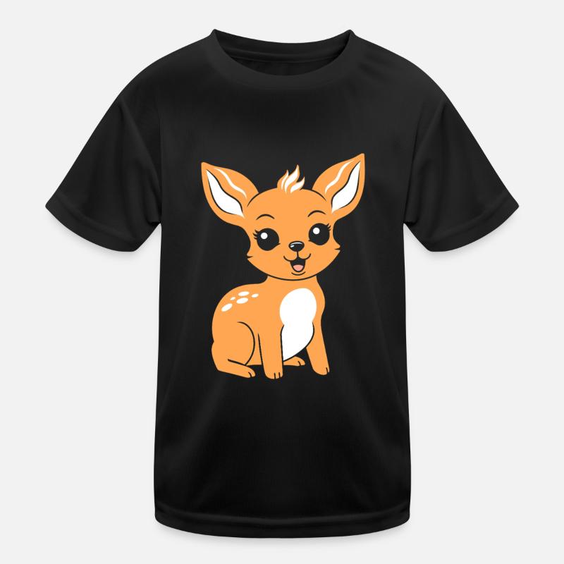Reh Kinder Funktions-T-Shirt