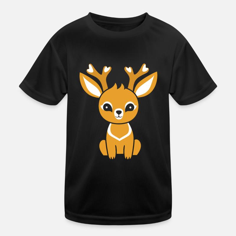 roe deer Kids Functional T-Shirt