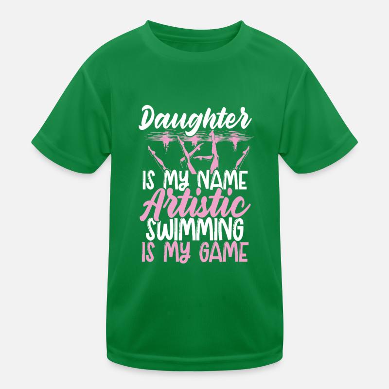 Synchronschwimmen Synchro Schwimmer Kinder Funktions-T-Shirt