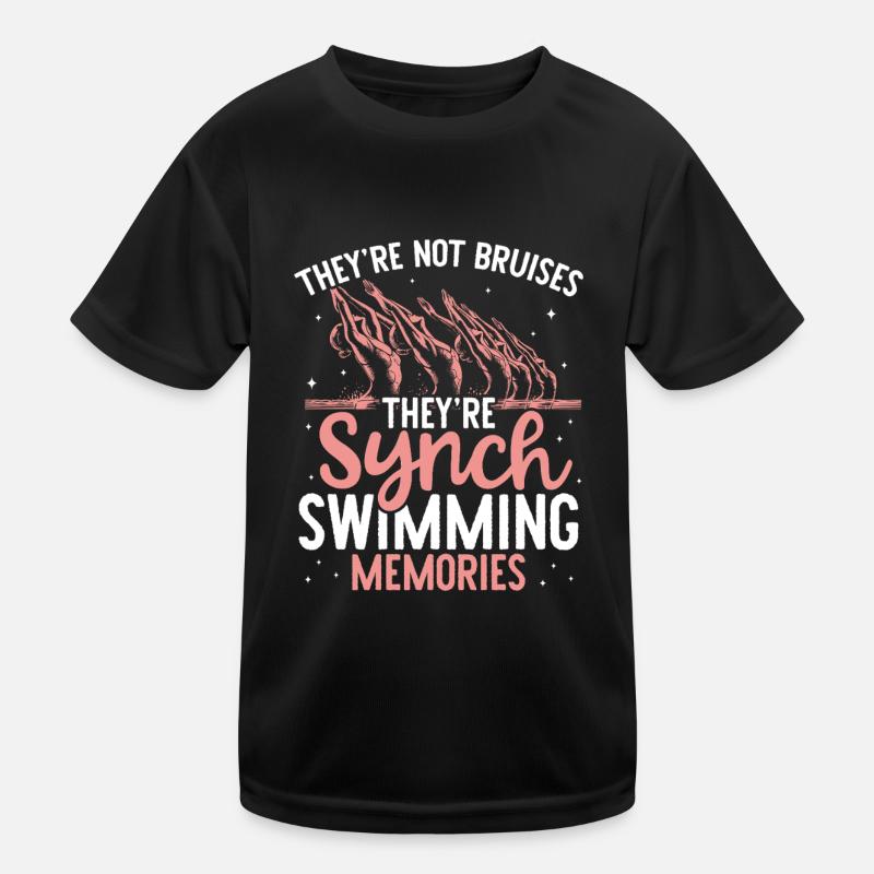 Synchronschwimmen Synchro Schwimmer Kinder Funktions-T-Shirt