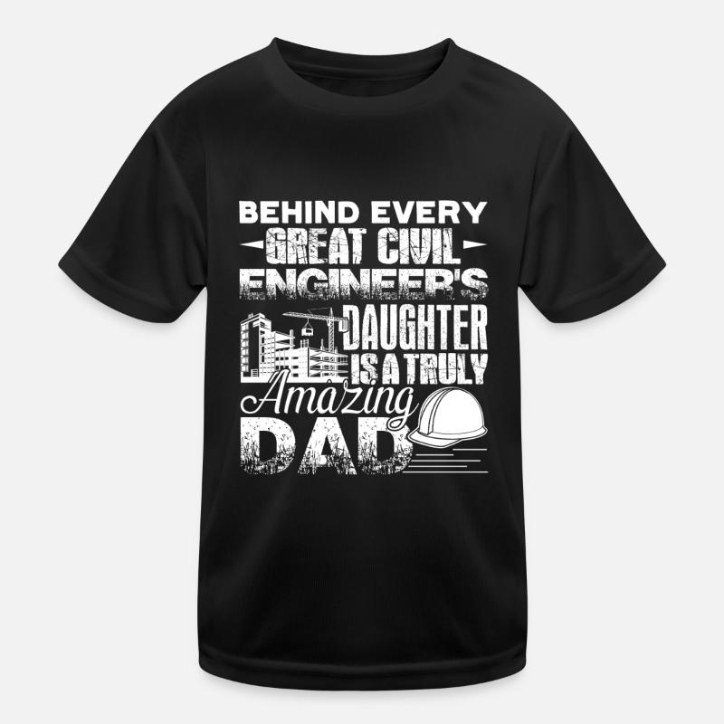 Civil Engineer Civil Engineer Dad Kids Functional T-Shirt