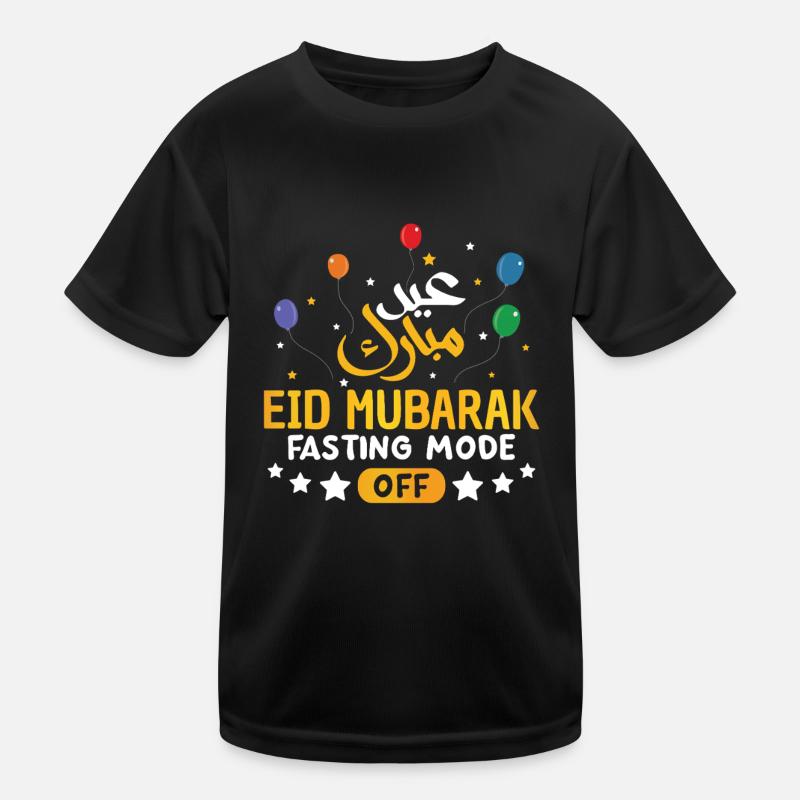 Eid Mubarak Fasting Mode Aus Luftballons Kinder Funktions-T-Shirt