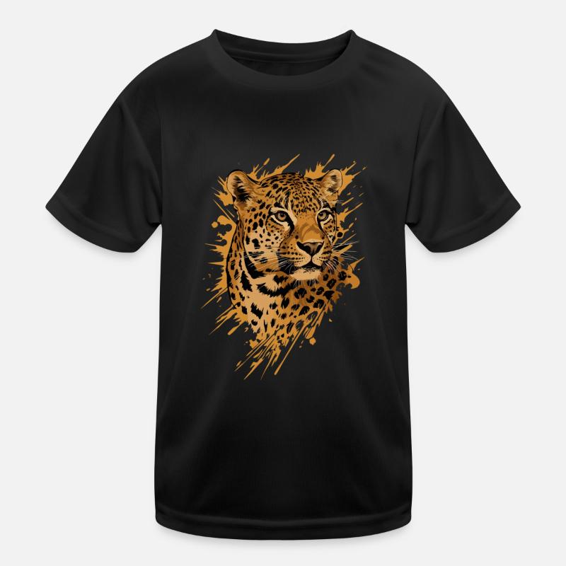 Leopard | Leopaden Kinder Funktions-T-Shirt