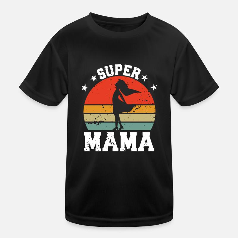 Super Mom Kids Functional T-Shirt