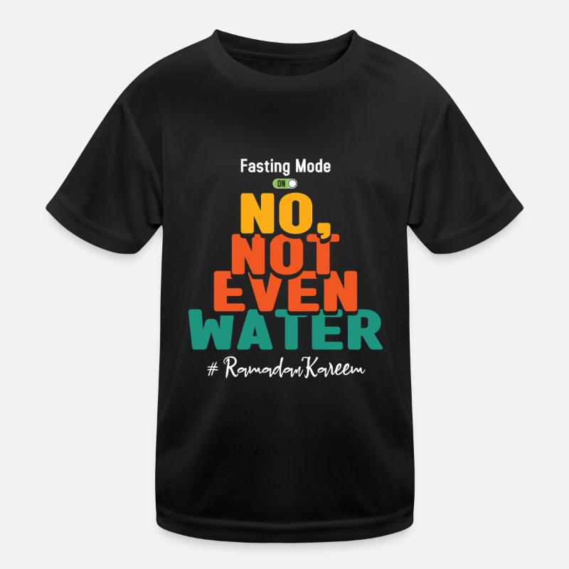 Eid Mubarak Fasting Mode Aktueller Status Ramadan Kinder Funktions-T-Shirt