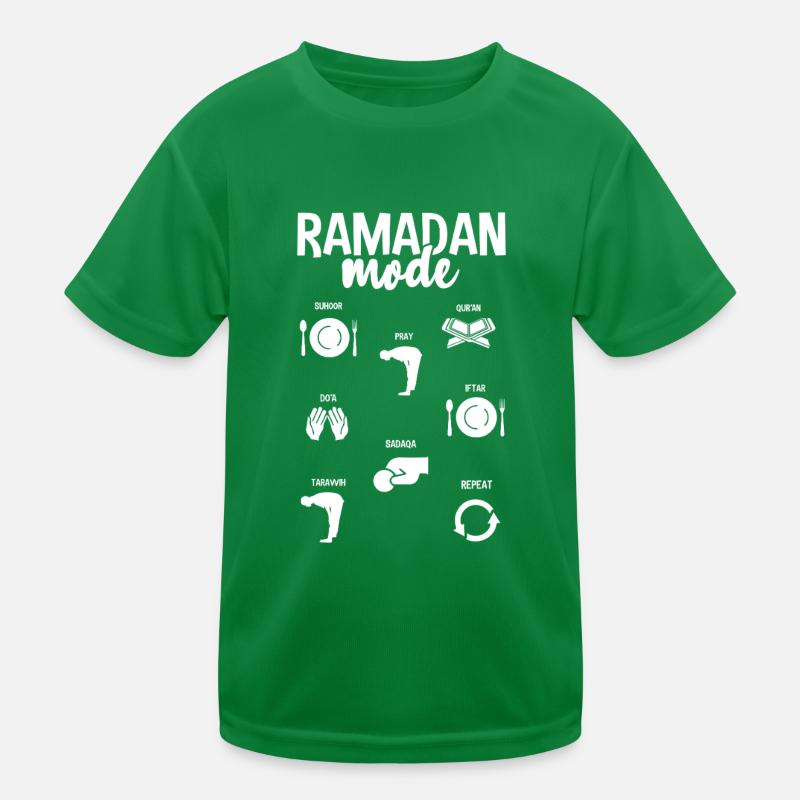 Ramadan Modus Eid Mubarak Celebration Kids Functional T-Shirt