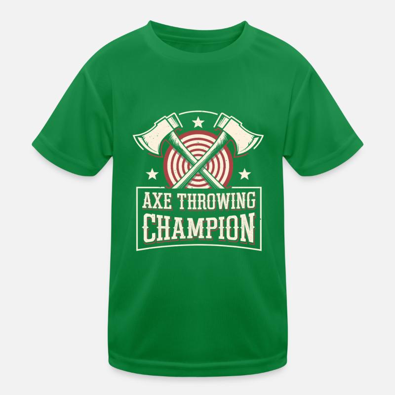 Axe Throwing Target Practice Lumberjack Sport Kinder Funktions-T-Shirt